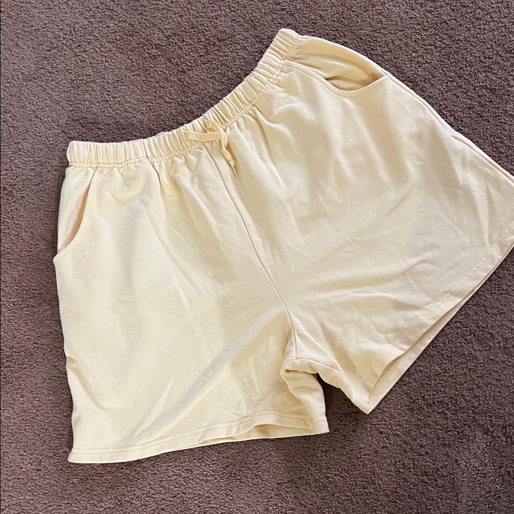 Champion Women's Athletic Cream Shorts
